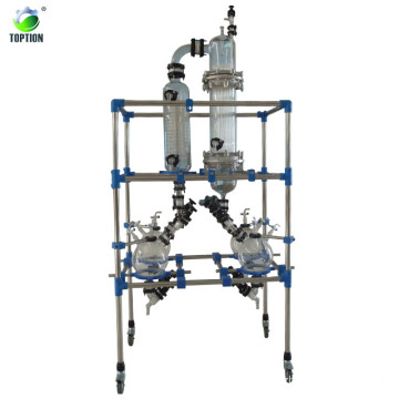 Laboratory thin film evaporator for solvent seperation